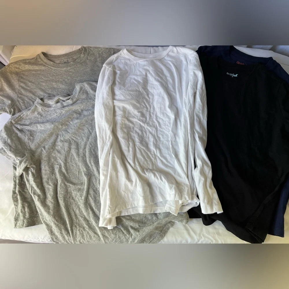 Gap and Cat & Jack Boys Cotton short sleeve , 1 long sleeve tee’s